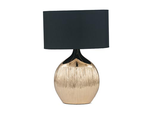 Gold Etched Ceramic Table Lamp