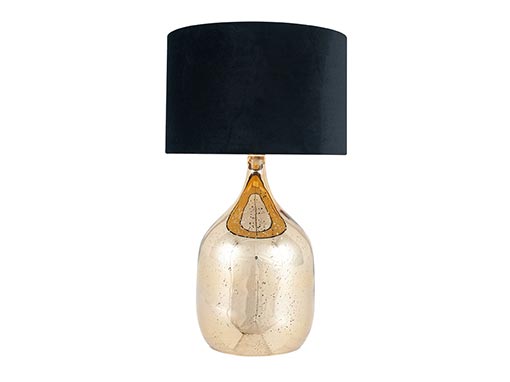 Champagne Gold Glass Dual Light Table Lamp