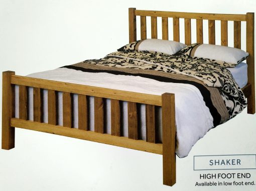 Premium Shaker Style Bedstead With High Foot